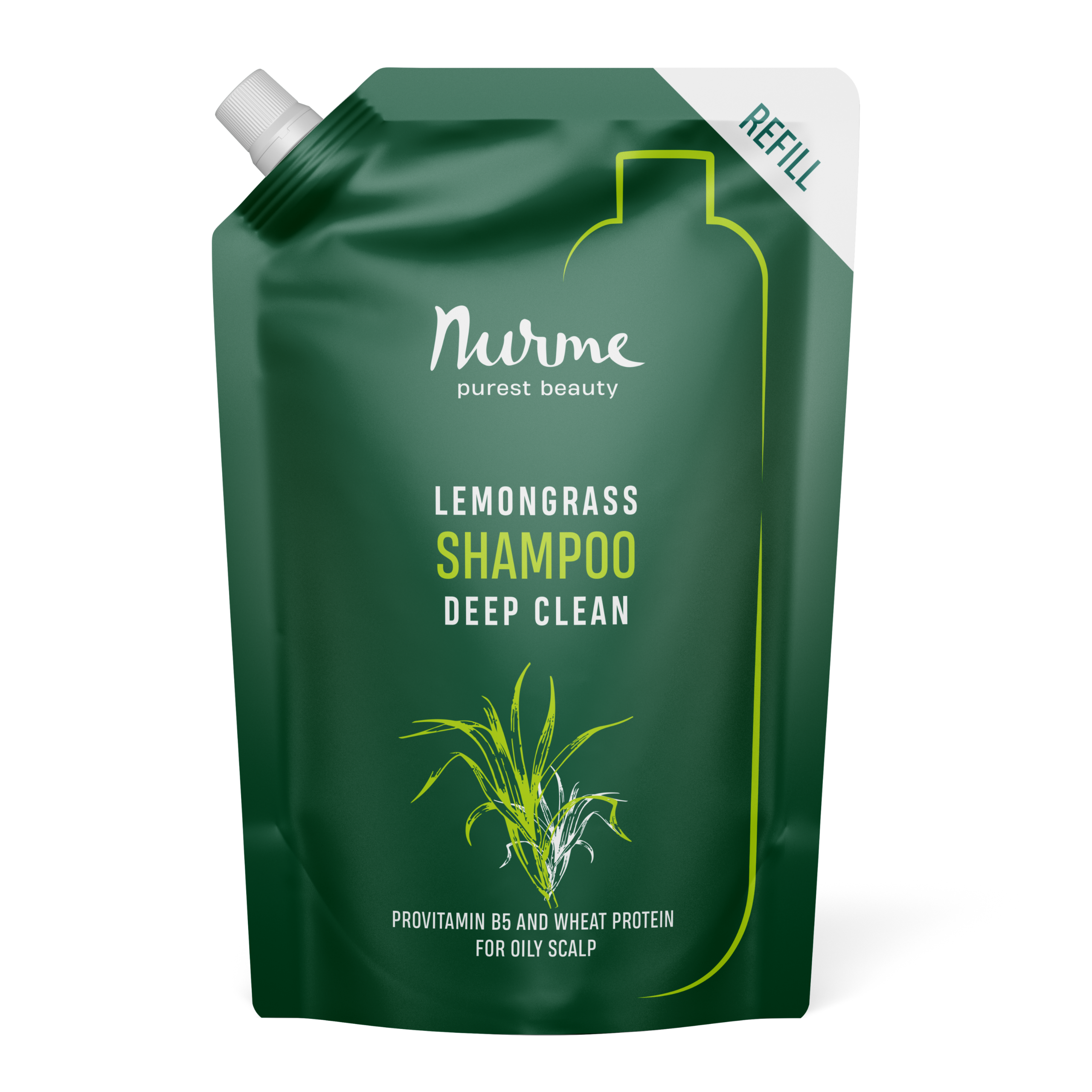 Nachfüllung — Zitronengras-Shampoo für fettige Kopfhaut