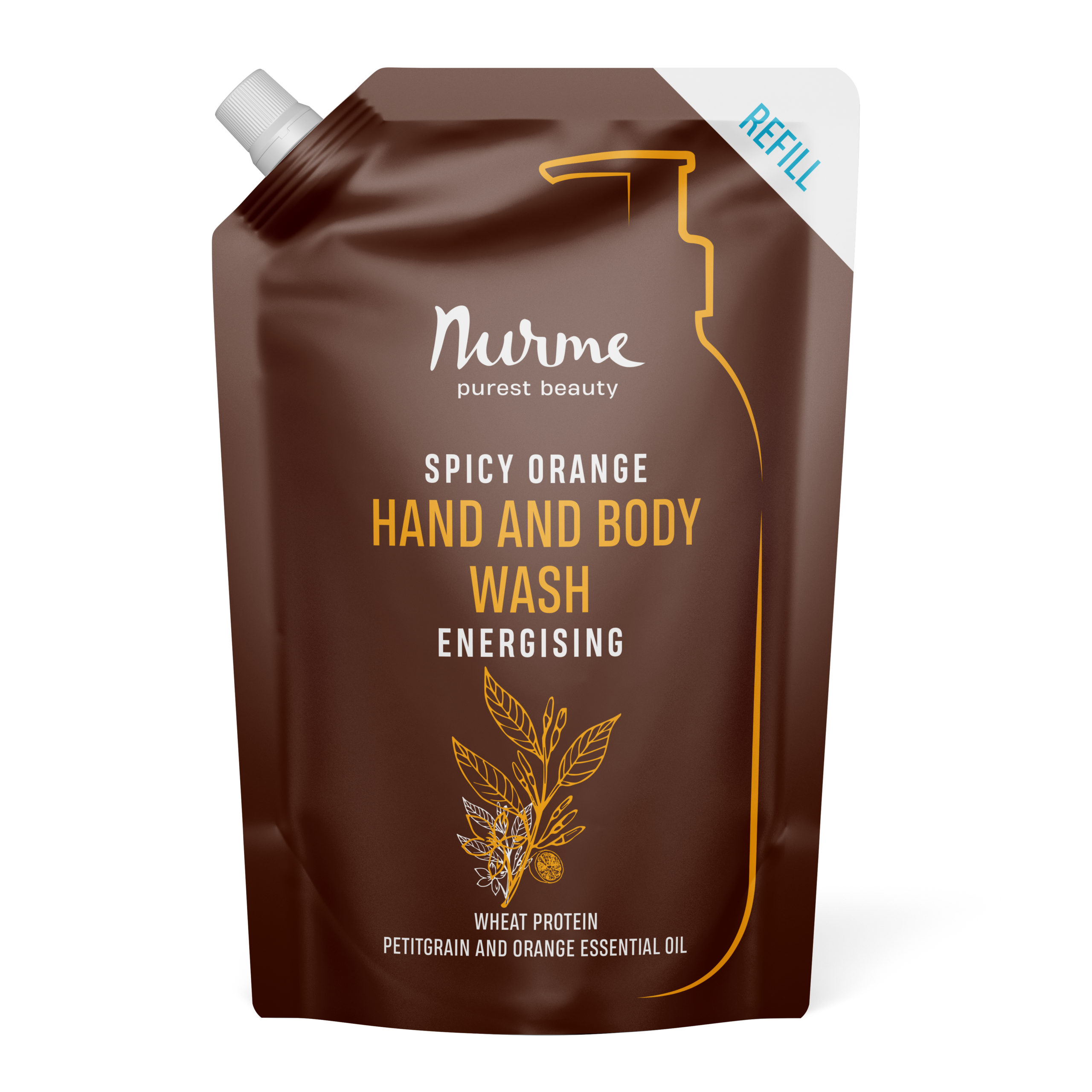 Nachfüllung — Hand- & Körperwaschgel Spritzige Orange